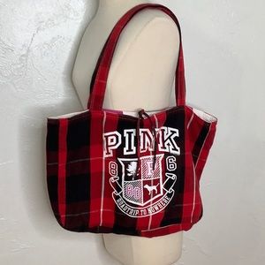 Pink Victoria’s Secret Road-trip to Nowhere Large Logo Oversized Tote bag EUC